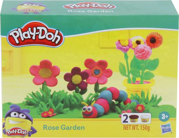 PLAY-DOH Rose Garden Playset for Kids 3 Years and Up with 2 Non-Toxic Colors