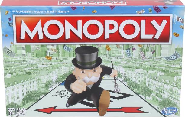 Monopoly Board Game for Families and Kids Ages 8 and Up, Classic Gameplay Money & Assets Games Board Game