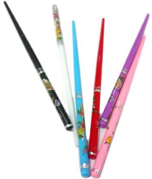 THE MAXIM Hair Bun Hair Stick/Pin Women Bun Stick Multicolor (Pack of 6) Bun Stick