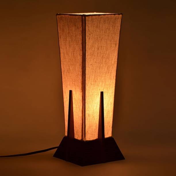 ExclusiveLane Sheesham Wooden Pyramid Table Lamp