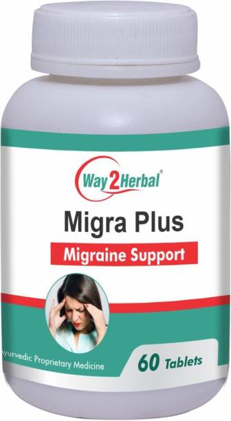 Way2Herbal Migra Plus Migraine Support 60 Tablets