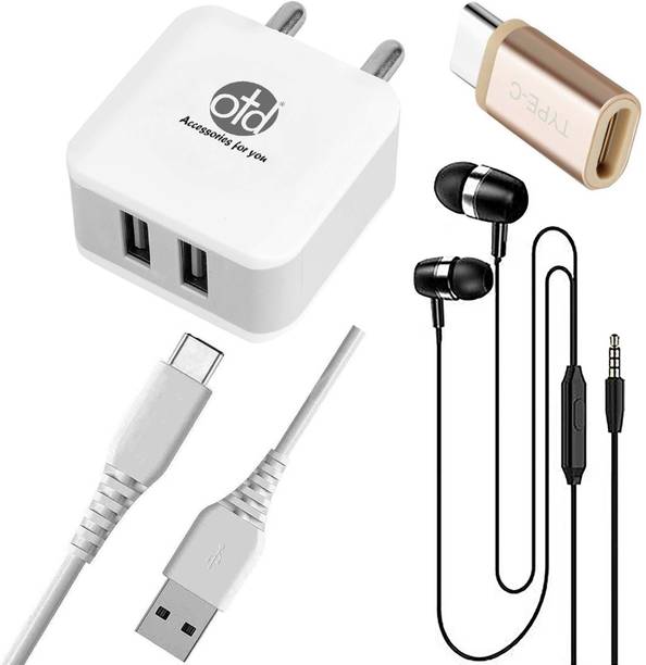 Top Headset Y Adaptor cheap price 5stars Flipkart in India 47 OTD Wall Charger Accessory Combo for Vivo Y30, Vivo Y50, Vivo Y51 2020, Vivo Y52s