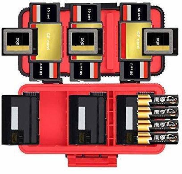 LENSGO D950 Camera Battery Storage Box Case Shockproof Protector for AA Battery SD CF XQD Memory Card Organizer Holder  Camera Bag
