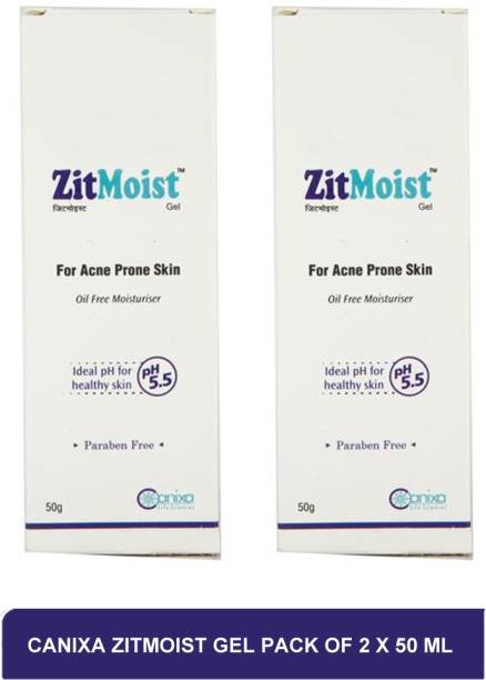 Canixa ZitMoist Gel - moisturizer for oily acne prone skin(pack of 2)50ml