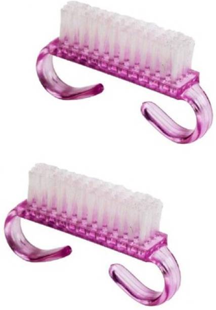 Myira Professional (pack of 2 ) | Handle Grip Nail Brush Hand Finger Toe Nail Cleaning