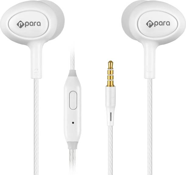 Top Headset Mic cheap price 5stars Flipkart in India 46 Para In Ear Wired Earphones with Mic (White) Wired Headset