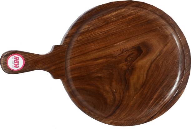 Classical Youth Seasoned Wood Pizza/Snack Serving Plate for Kitchen/Home/Café (Diameter: 10 Inch) Pizza Tray