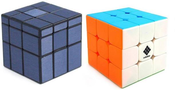Cubelelo 3x3 & Drift Blue Mirror Cube ComboSpeed Cube Highspeed Magic Cube Puzzle