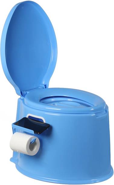 IRIS 6L Portable Travel Toilet with Seat, Handle, Remov...