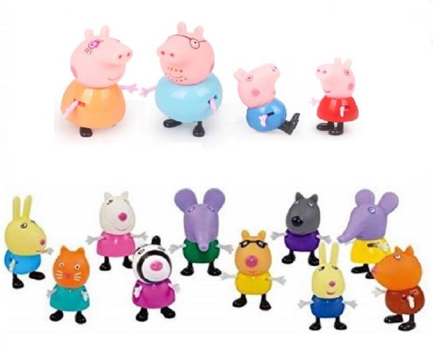 P s retail Cute little pigs with Friends and Family - set of 14
