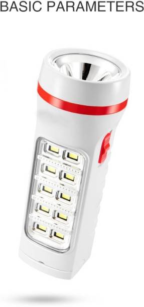 Care 4 Rechargeable Led Torch light 9110c with emergency light (10 led) Torch