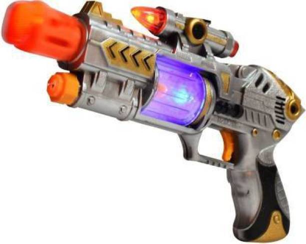 DD perfect musical with laser light and vibrating sound fire fire toy gun for little kids NEW Guns & Darts