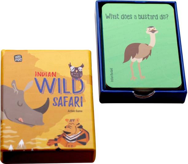 Wildpaper Wild Safari Educational Flashcard Action Game