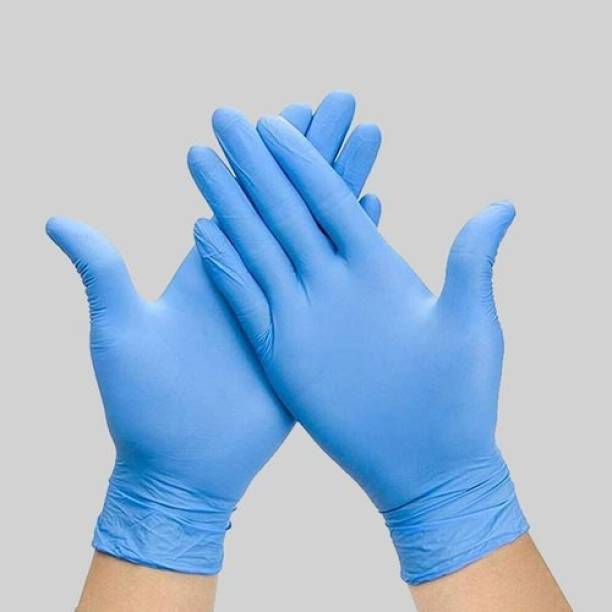 DM Eco Powder-Free Disposable Multipurpose Medical Grade Nitrile Hand Gloves Stretchable Gloves For Washing, Cleaning, Kitchen & Garden Use Disposable Nitrile Surgical Gloves Medical Grade Hand Protection Rubber Glove for Hospital, Clinic, Sanitary & Kitchen Nitrile Surgical Gloves