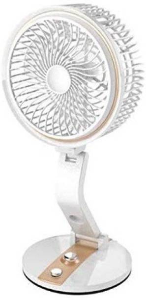 Adonai Multifunctional Rechargeable Folding Fan With LED Light Rechargeable Folding Fan with LED light Rechargeable Fan, USB Fan