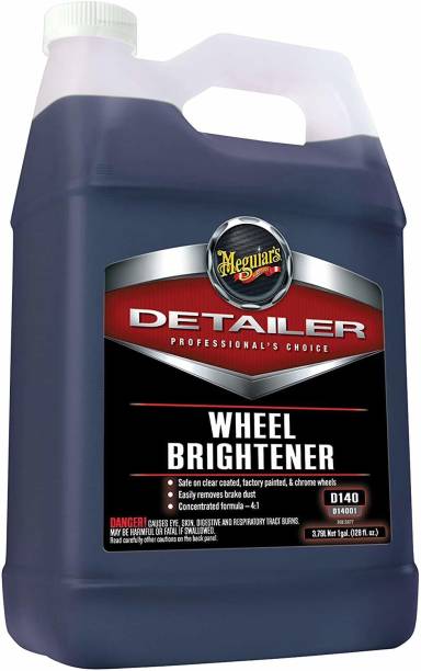 Meguiars Professional Detailer Wheel Brightener Concentrate Easily remove brake dust road grime on factory painted and coated wheels 3.79 L Wheel Tire Cleaner
