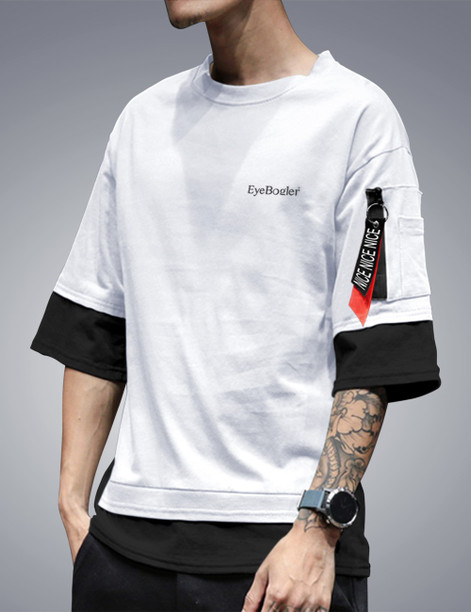 Hip hop loose t shirt clearance