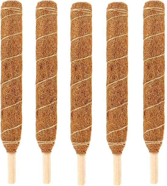 LIVEONCE Three feet coco pole moss stick Five -pack of 5 Garden Mulch