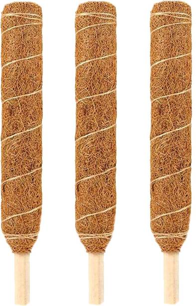 LIVEONCE Two feet coco pole moss stick Three -pack of 3 Garden Mulch