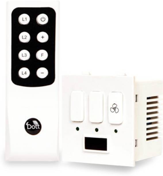 DOTT Modular Remote Control Switch For 2 Lights & 1 Fan...