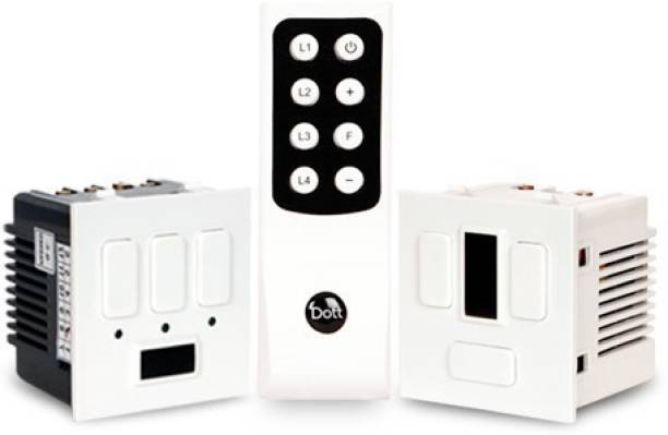 DOTT Modular Remote Control Switches For 3 Lights & 1 F...