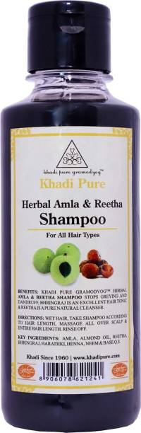 Khadi Pure Herbal Amla & Reetha Shampoo - 210ml