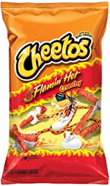 Cheetos Flamin Hot Crunchy Snacks - Cheese Flavoured, 2...