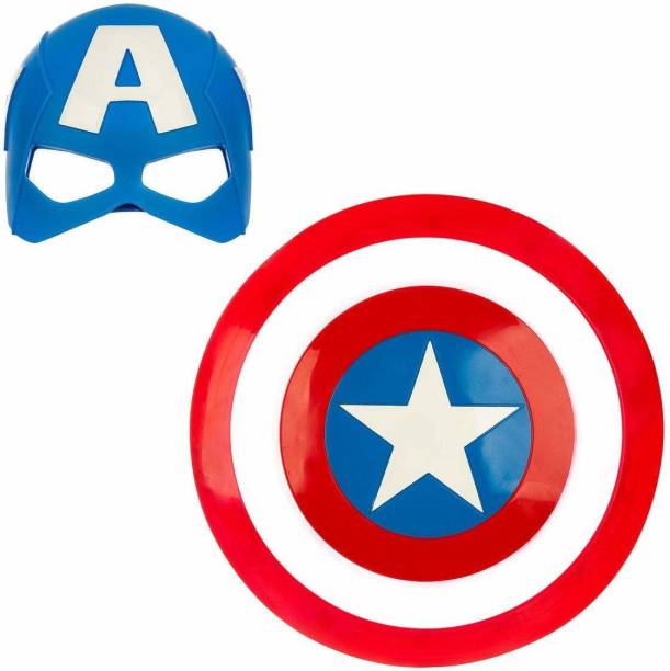 Balloonistics Captain America Basic Printed Shield and Mask Combo for Kids