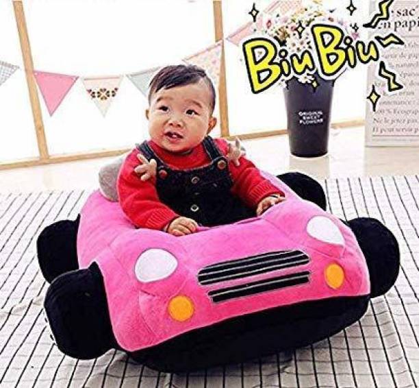 eston Soft And Stuffed Spongy Pink Car Seat For Cute Babies  - 50 cm