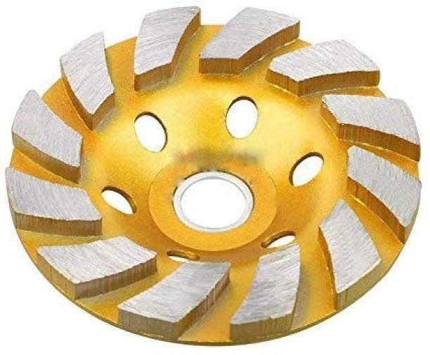 MALFAH ENTERPRISES MAF gold 100mm 4 Inch Turbo Rim Segmented Diamond Cup Angle Grinder Wheel for Removal of Concrete and Paint Epoxy etc from Marble Granite Stone by Grinding disc. 4" golden segment cup Metal Cutter MAF gold 100mm 4 Inch Turbo Rim Segmented Diamond Cup Angle Grinder Wheel for Removal of Concrete and Paint Epoxy etc from Marble Granite Stone by Grinding disc. 4" golden segment cup Metal Cutter Metal Cutter