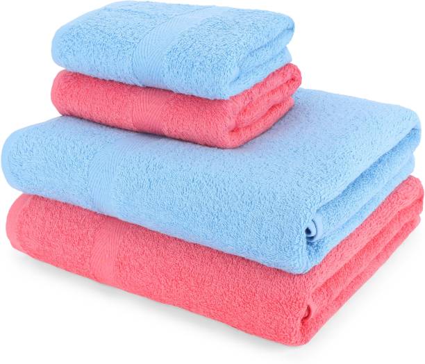 Furby Cotton 500 GSM Bath, Hand Towel Set