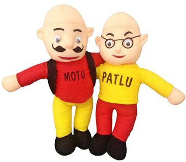 Juneja Stuffed Soft Toy Motu - Patlu for kids, Birthday gift, Return gift, Friendship, Home Decor, Sweet memories  - 30 cm