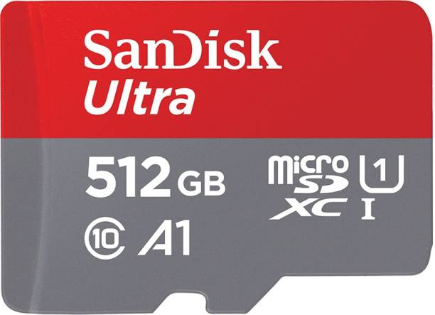 SanDisk Ultra 512 GB MicroSDXC Class 10 120 Mbps  Memory Card