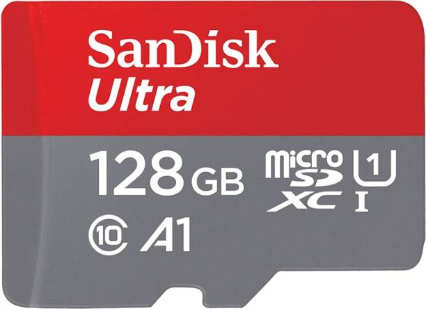 SanDisk Ultra 128 GB MicroSDHC Class 10 120 Mbps  Memory Card