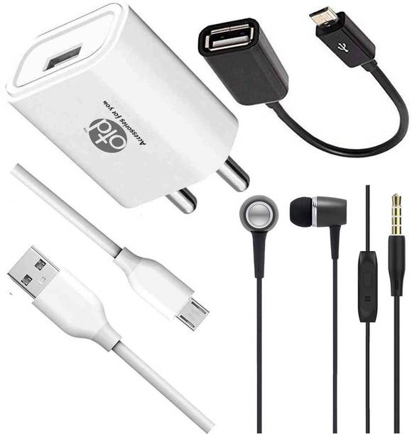 Top Headset Y Adaptor cheap price 5stars Flipkart in India 50 OTD Wall Charger Accessory Combo for Vivo Y17, Vivo Y19, Vivo Y20, Vivo Y20i