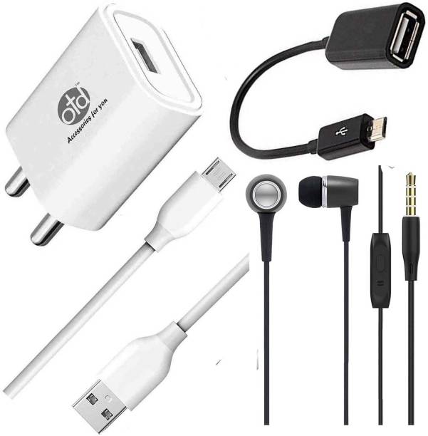 OTD Wall Charger Accessory Combo for Vivo Y71i, Vivo Y81, Vivo Y81i, Vivo Y83