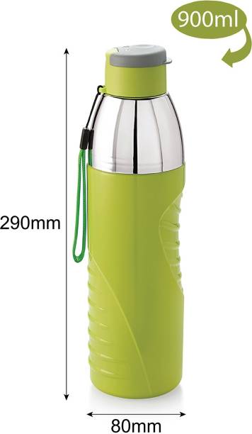 cello Puro Gliss Water Bottle, 900ml, Green 900 ml Bottle