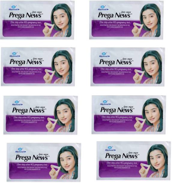 MANKIND Prega news combo of Pregnancy Test Kit pack of 8 Digital Menopausal Kit