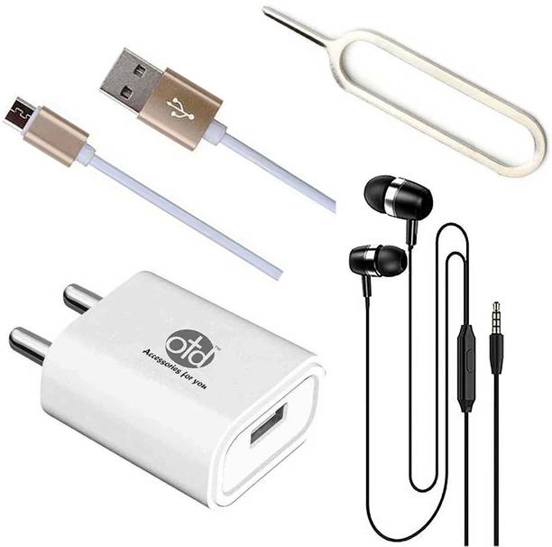 Top Headset Y Adaptor cheap price 5stars Flipkart in India 51 OTD Wall Charger Accessory Combo for Vivo Y12, Vivo Y15, Vivo Y15 2019, Vivo Y15S