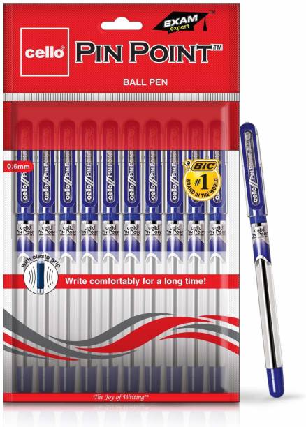 hurrio Pinpoint Ball Pen - Blue | Pack of 10 Smart Pen