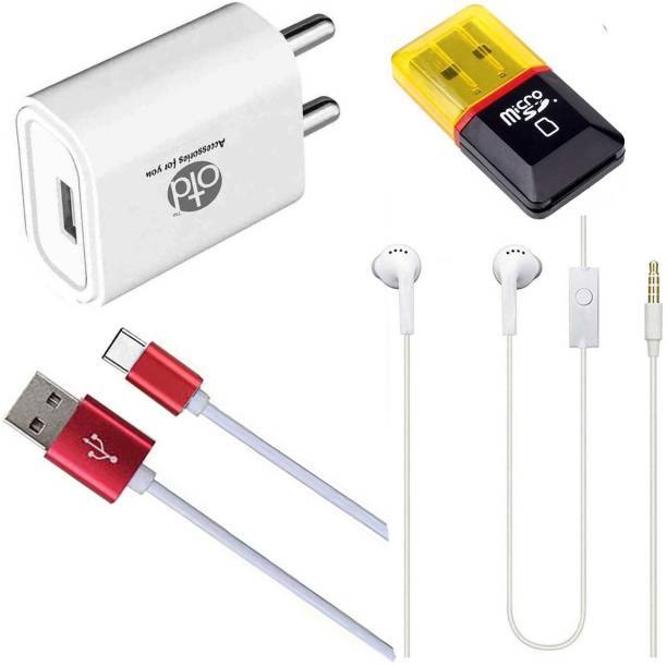 OTD Wall Charger Accessory Combo for Motorola M, Motorola Moto E7, Motorola Moto G 5G, Motorola Moto G 5G Plus
