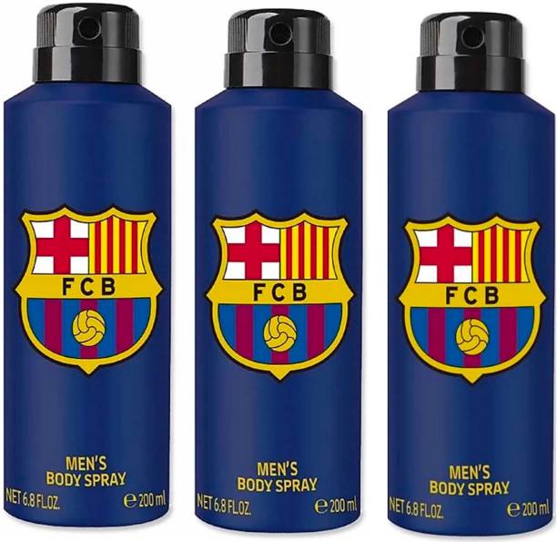 FC Barcelona c blue maha combo deo03 Body Spray - For...