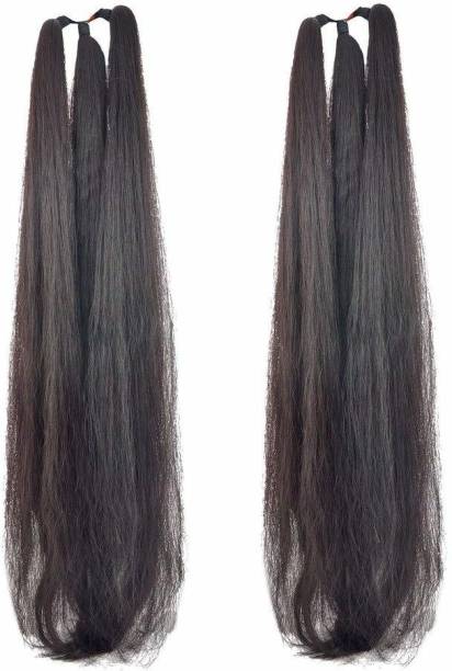 Vama Fashion Womens Nakhil Baal Thick Nylon False Hair Extension Savaram Jada & Hair Style Accessories Artifical Hairs Hair Accessory Set