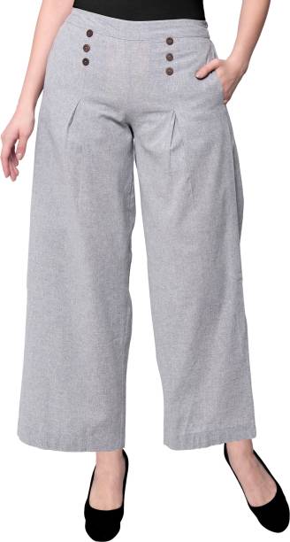 Navisa Regular Fit Women Grey Trousers