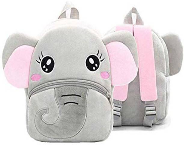 HappyChild New Elephant Premium Quality Soft Children, Kids, Baby, Velvet special BAG  - 14 cm