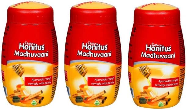 Dabur Honitus Madhuvaani for Providing Quick Relief from Cough and Cold (Pack of 3)