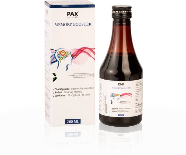 PAX Naturals Memory Booster (Shankhpushpi, Brahmi,Jyotishmati Syrup)