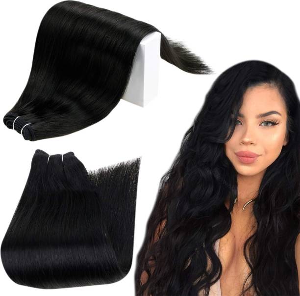 BELLA HARARO Straight Weft Bundle Synthetic  Extension for Women 24 inch (Natural Colour, 100 gram)-Pack Of 1 Hair Extension