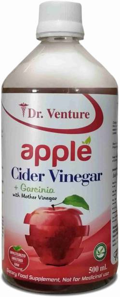 Dr Venture Apple Cider Vinegar With Garcinia With The Mother Vinegar Raw Unfiltered Unpesturized 500 Ml Pack Of 1 Vinegar