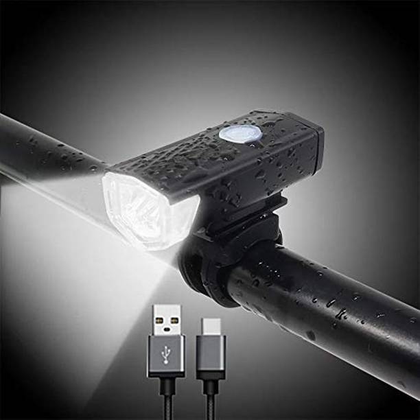 GADGET DEALS Bicycle USB Rechargeable Waterproof Cycle Light, High 300 Lumens Bright Headlight LED Front Light